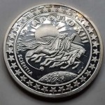 Apollo XIII Large Silver Medal 50gr 999 Rainbow Toning PROOF WORLD COINS