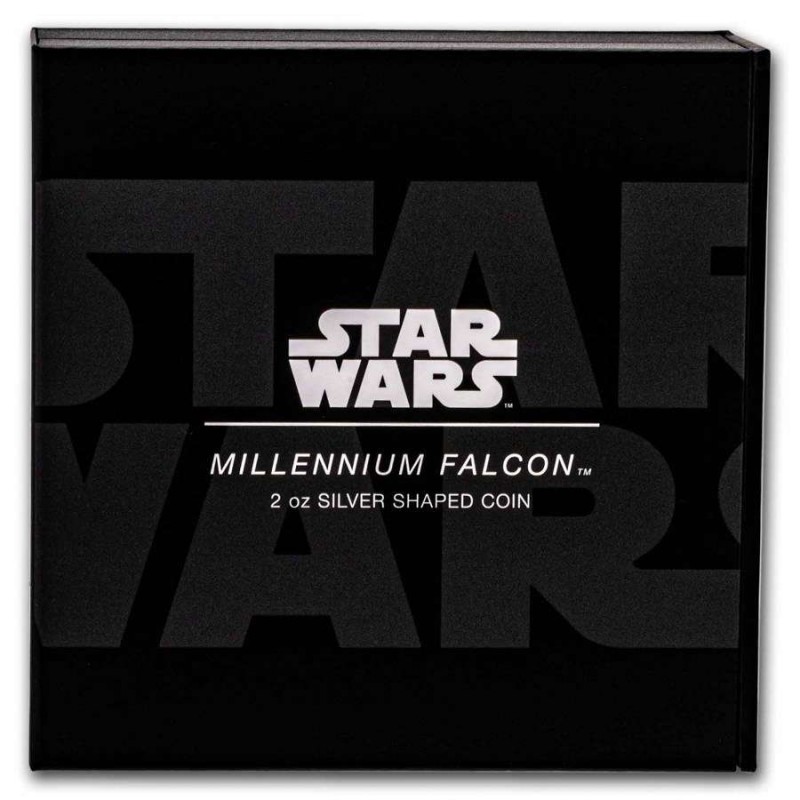 Niue 2 oz Silver 2023 Star Wars Millennium Falcon Coin GOLD AND SILVER BULLION