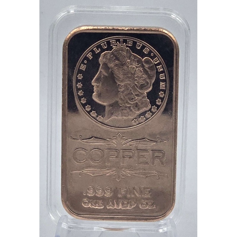 1 oz Morgan Dollar 999 Fine Copper Bar GOLD AND SILVER BULLION