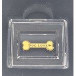 Dog Love 1/1000 Oz 999 Gold Bone Coin 3000 Francs Chad GOLD AND SILVER BULLION