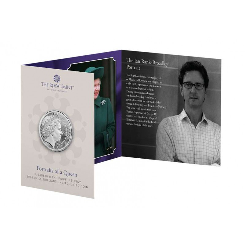 UK 2026 100 Years of QEII Rank-Broadley Portrait Coin in Blister WORLD COINS