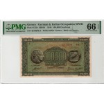 GREECE 1944 100,000 DRACHMAI WWII UNC P125b PMG 66 EPQ WORLD BANKNOTES