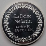 FRANKLIN MINT 100 Greatest Masterpieces Silver Proof Coin Series - Queen Nefertiti - 1365 B.C WORLD COINS