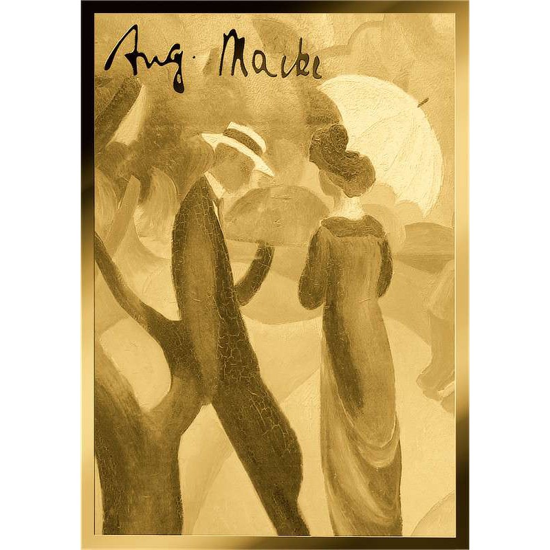 August Macke Promenade 1/1000 Oz Gold Coin Chad GOLD AND SILVER BULLION