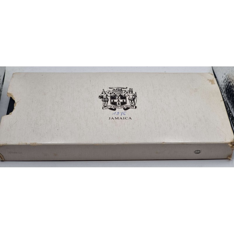 JAMAICA SILVER PROOF COIN YEAR SET 1976 BY FRANKLIN MINT WORLD COINS