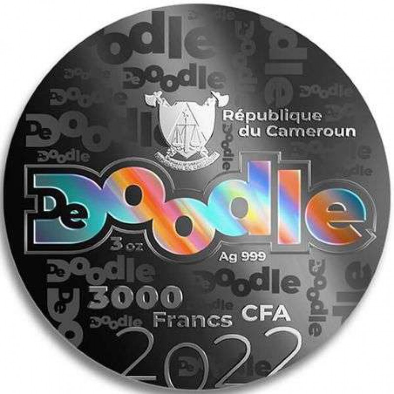 EXPLORATION OF SPACE De Doodle 3 Oz Silver Coin 2022 GOLD AND SILVER BULLION