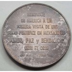 Mexico Silver Coin Medal 1965 Vatican Pope Paulus VI WORLD COINS