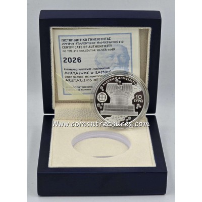 GREECE 2026 Mathematicians ARISTARCHOS OF SAMOS SILVER PROOF COIN