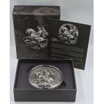 Chad 2 oz SILVER COIN SAINT GEORGE SLAYS THE DRAGON 2021 GOLD AND SILVER BULLION