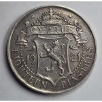 CYPRUS 18 SILVER PIASTRE 1921 COIN KGV VF WORLD COINS