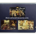 Botticelli collection 1/1000 Oz .999 Gold 3 coin cards Album GOLD AND SILVER BULLION