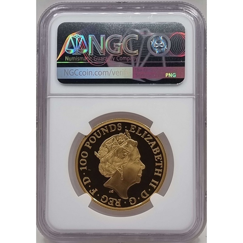 UK Great Britain 2022 Gold Proof 100 Pounds 1oz Britannia NGC PF70 FIRST RELEASE WORLD COINS