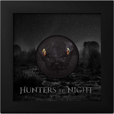 PYTHON Hunters by Night 5 Oz Silver Coin 20$ Palau 2022