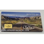 USA Route 66 1/1000 Oz .999 Gold in Coin card 2026 GOLD AND SILVER BULLION