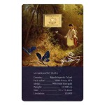Carl Spitzweg Butterfly Hunter 1/1000 Oz Gold Coin 3000 Francs Chad 2024 GOLD AND SILVER BULLION