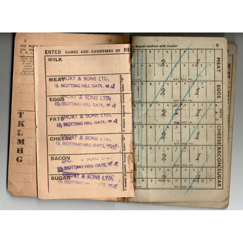 CYPRUS BRITISH ADMINISTRATION 1947 - 1948 MINISTRY OF FOOD RATION BOOK ANTIQUES & OTHER COLLECTIBLES