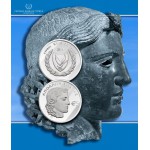 CYPRUS 2023 SILVER PROOF 5 EURO COIN GOD APOLLON HYLATES WORLD COINS