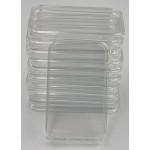 Rectangular Coin Capsules 29 x 50mm for 1 oz ROYAL MINT silver bar 10 PIECES GOLD AND SILVER BULLION