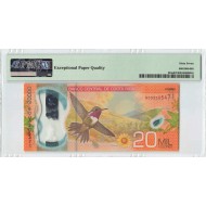 Costa Rica 2018 (ND 2020) P-284a PMG 67 EPQ 20,000 Colones banknote