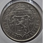 CYPRUS 18 PIASTRE SILVER 1901 COIN QUEEN VICTORIA VF WORLD COINS