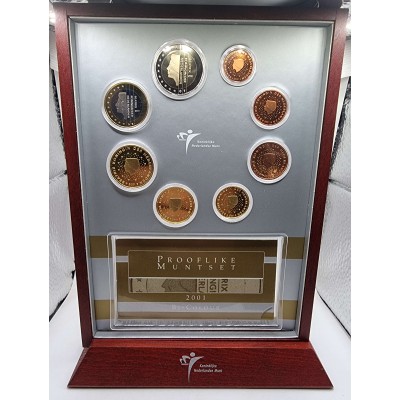 NETHERLANDS 2001 2 EURO YEAR PROOF COIN SET