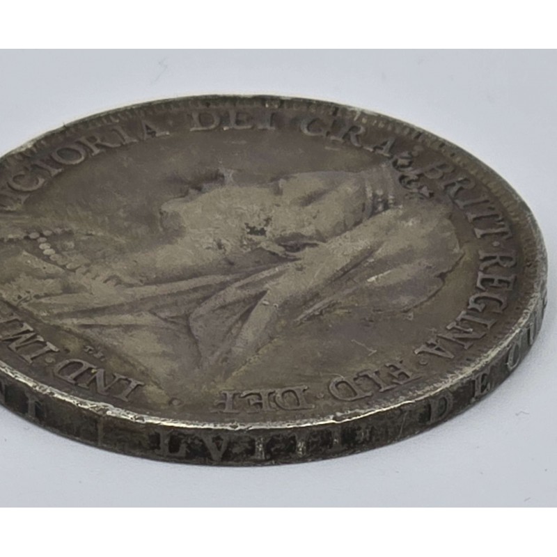 GREAT BRITAIN UK 1894 CROWN SILVER COIN QUEEN VICTORIA LVIII WORLD COINS