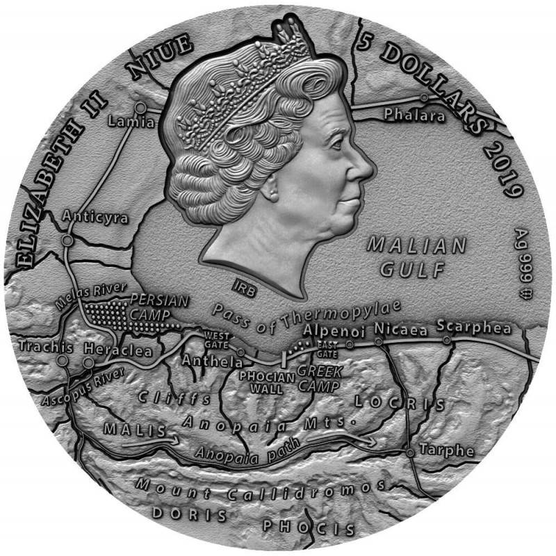 LEONIDAS SPARTA 2019 NIUE 2 oz Silver Coin GOLD AND SILVER BULLION