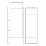 Optima 5 coin sheets, for 24 coins up to 34 mm Ø, clear
