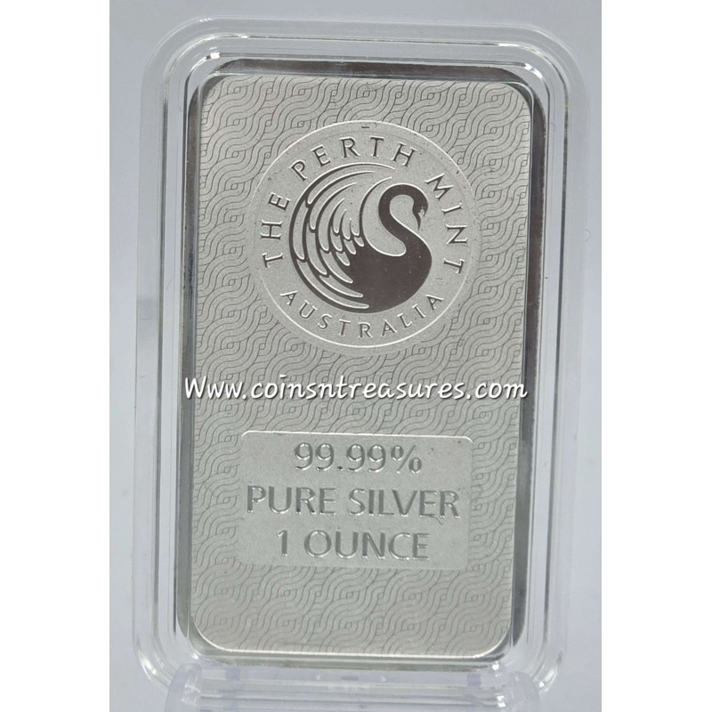 Australia Perth Mint Lunar Dragon Silver Bar 1 oz .9999 Fine GOLD AND SILVER BULLION