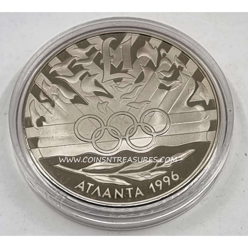 CYPRUS 1996 1 POUND COIN OLYMPIC GAMES ATLANTA WORLD COINS