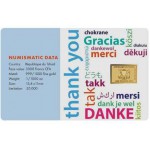 THANK YOU 1/1000 Oz .999 Gold Coin 3000 Francs Chad 2025 GOLD AND SILVER BULLION