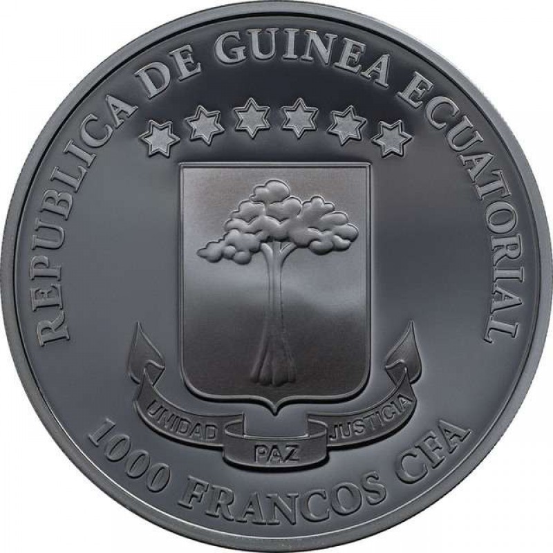 Equatorial Guinea 2018 1000 Francs SILVER PROOF coin 1oz Grim Reaper The Death GOLD AND SILVER BULLION