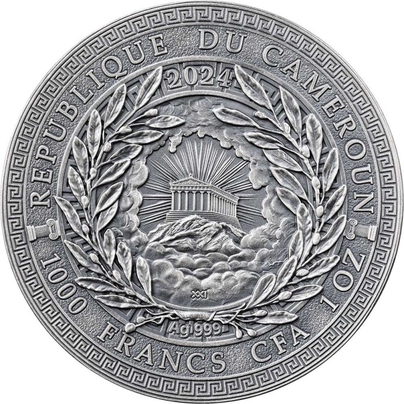 Dionysus Greek Mythology 1 Oz Silver Coin Cameroon 2024 GOLD AND SILVER BULLION