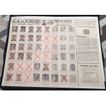 CYPRUS EOKA 1957 OUTDOOR WALL POSTER OF WANTED EOKA FIGHTERS ANTIQUES & OTHER COLLECTIBLES
