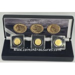 US Indian Chief Gold 3 Coin Set collection 1/1000 Gold .999 GOLD AND SILVER BULLION