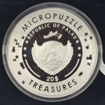 DONI TONDO Michelangelo Micropuzzle Treasures 3 Oz Silver Coin Palau 2023 GOLD AND SILVER BULLION