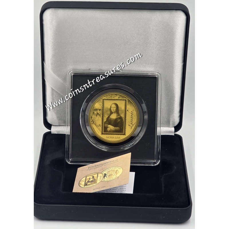 Da Vinci Mona Lisa 1/200 Oz Gold .999 coin GOLD AND SILVER BULLION