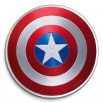 FIJI 2021 CAPTAIN AMERICA SHIELD MARVEL 1 OZ SILVER COIN GOLD AND SILVER BULLION