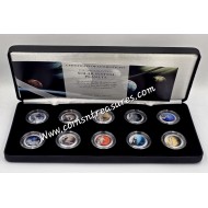 Cook Islands Solar System Planets set collection of 10 coins