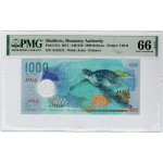 MALDIVES 2015 P31a 1000 RUFIYAA PMG 66 EPQ BANKNOTE WORLD BANKNOTES
