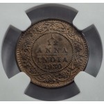 BRITISH INDIA 1/12 ANNA COIN 1930 C KGV NGC MS64RB WORLD COINS