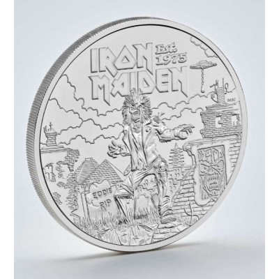 Iron Maiden 2025 UK £5 Brilliant Uncirculated Coin in Blister