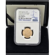 UK 2024 D-DAY Gold Sovereign Matte NGC MS70 Struck on the day