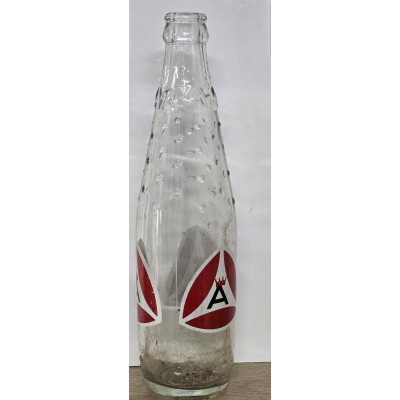 Cyprus Alpha Vintage Lanitis Orange Soft Drink Enamel Bottle