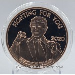 Trump Fighting for You 1 oz 999 Copper Round GOLD AND SILVER BULLION