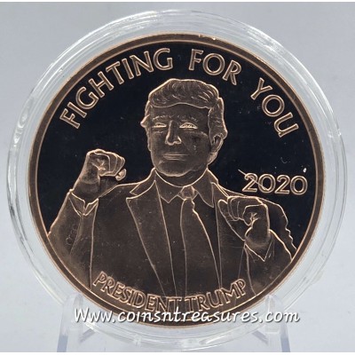 Trump Fighting for You 1 oz 999 Copper Round