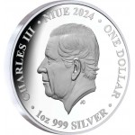 Niue 2024 Mars from Phobos 1 oz Silver Proof Coin GOLD AND SILVER BULLION