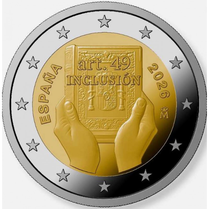Spain Diversity and Inclusion 2026 Proof 2 euro coin WORLD COINS