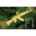 AK-47 Shaped 1/1000 Oz Gold Coin AK 47 Liberia 2026 GOLD AND SILVER BULLION