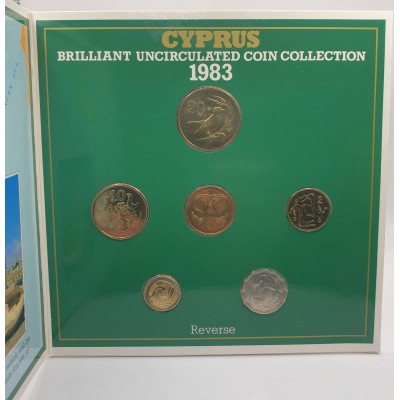 CYPRUS 1983 YEAR FIRST DECIMAL COIN SET BY ROYAL MINT